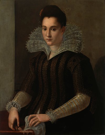 Porträt einer Dame Suomi von Circle of Alessandro Allori